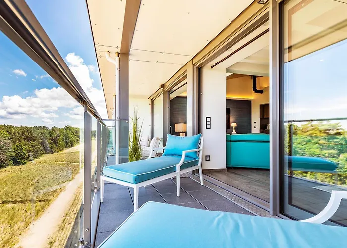 Apartment Prora - Edles Penthouse Mit Jacuzzi, Kamin, Sonnenterrasse Und Waschmaschine - Stella Maris Binz